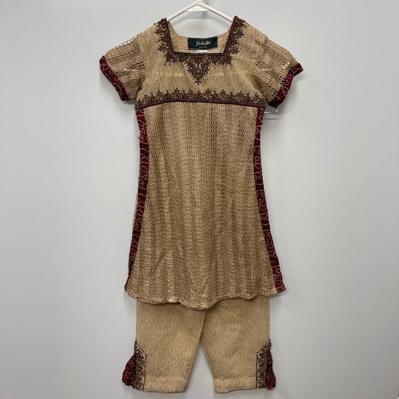 Authentic Siddhis Child Tunic Pant Set from India Size 24 - Picture 1 of 14